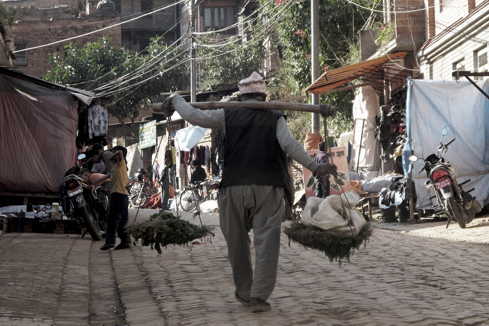 Carrying vegetables | Bhaktapur, Nepal