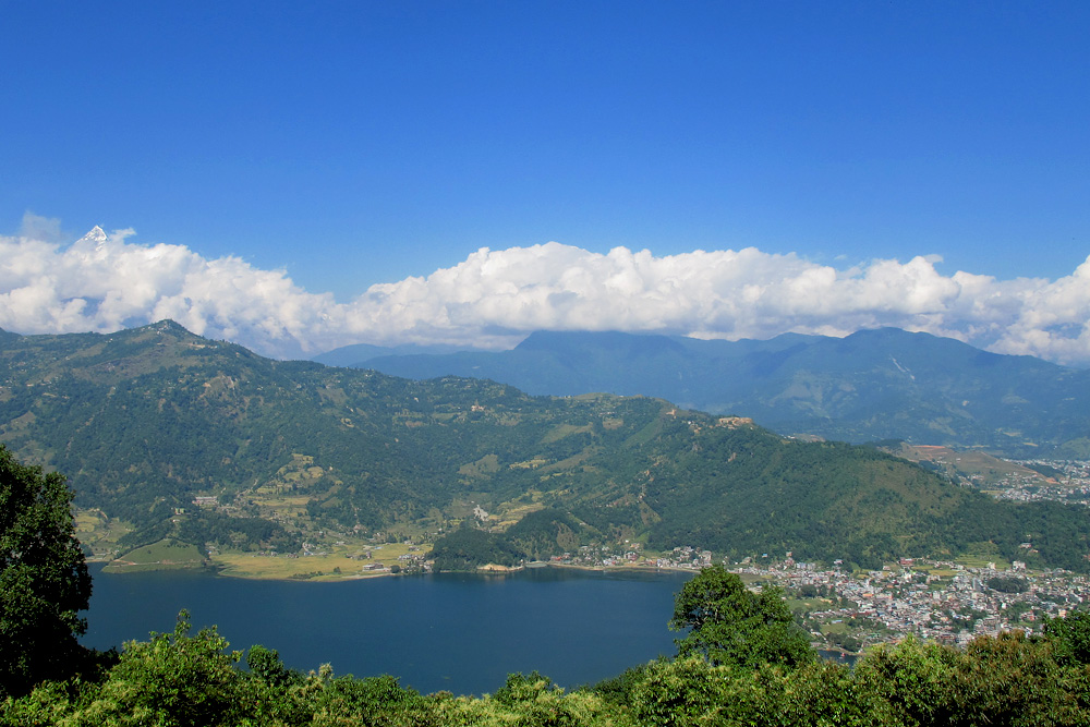 Panorama from the Peace Pagoda | Pokhara, Nepal