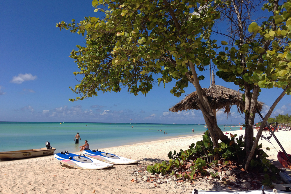 Beach at the Aruba Marriott - paddleboards on Palm Beach