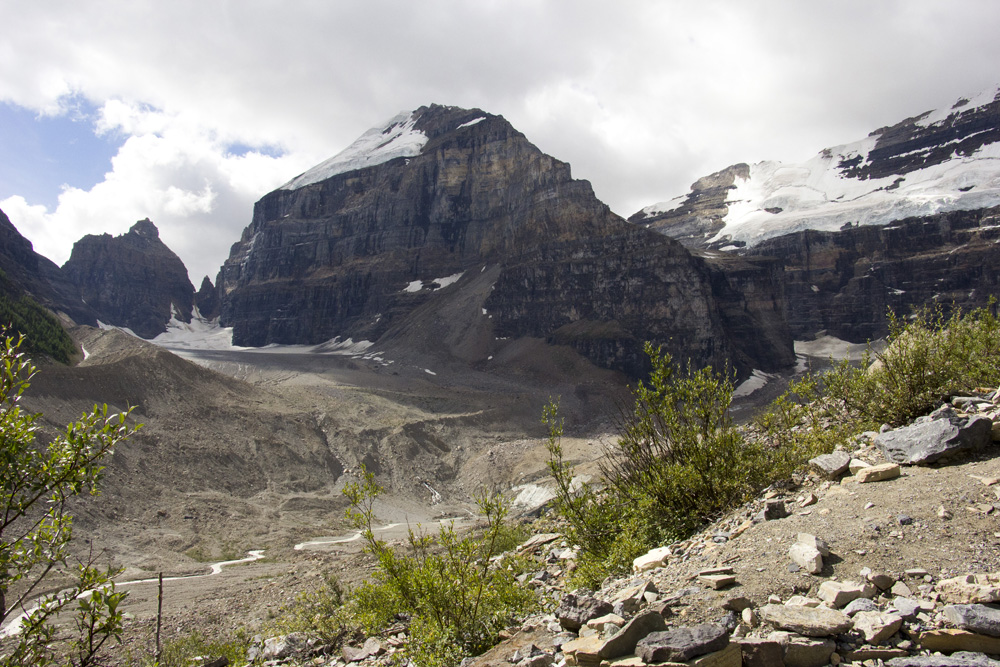 Glacial valley on the Plain of Six Glaciers hike at Lake Louise | Banff, Canada