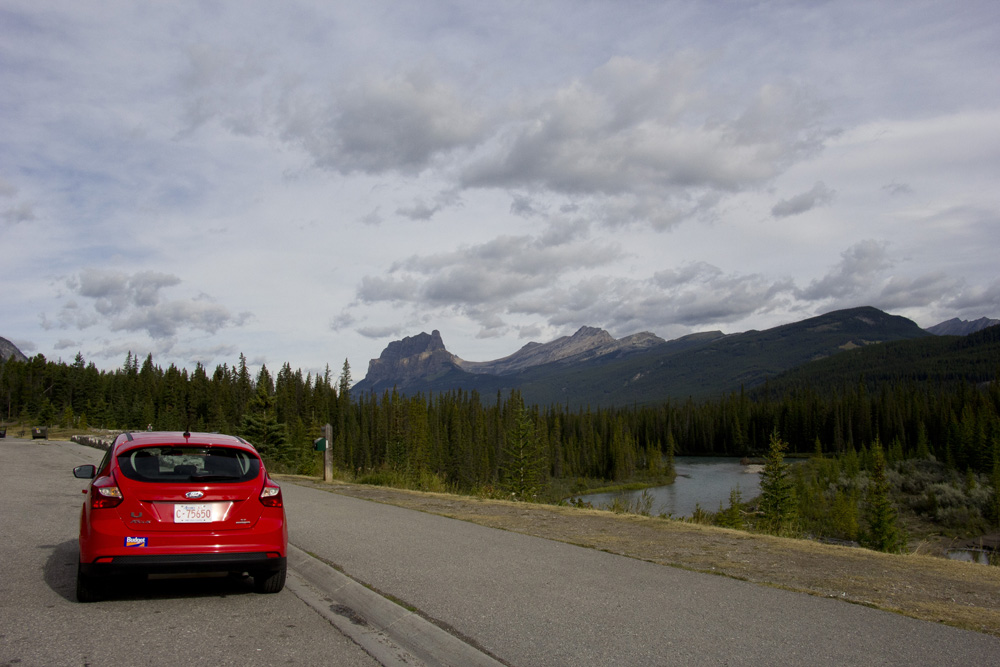 Road trip rental car | Banff, Canada