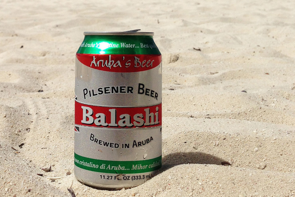 Balashi in the sand at the Marriott on Palm Beach | Aruba