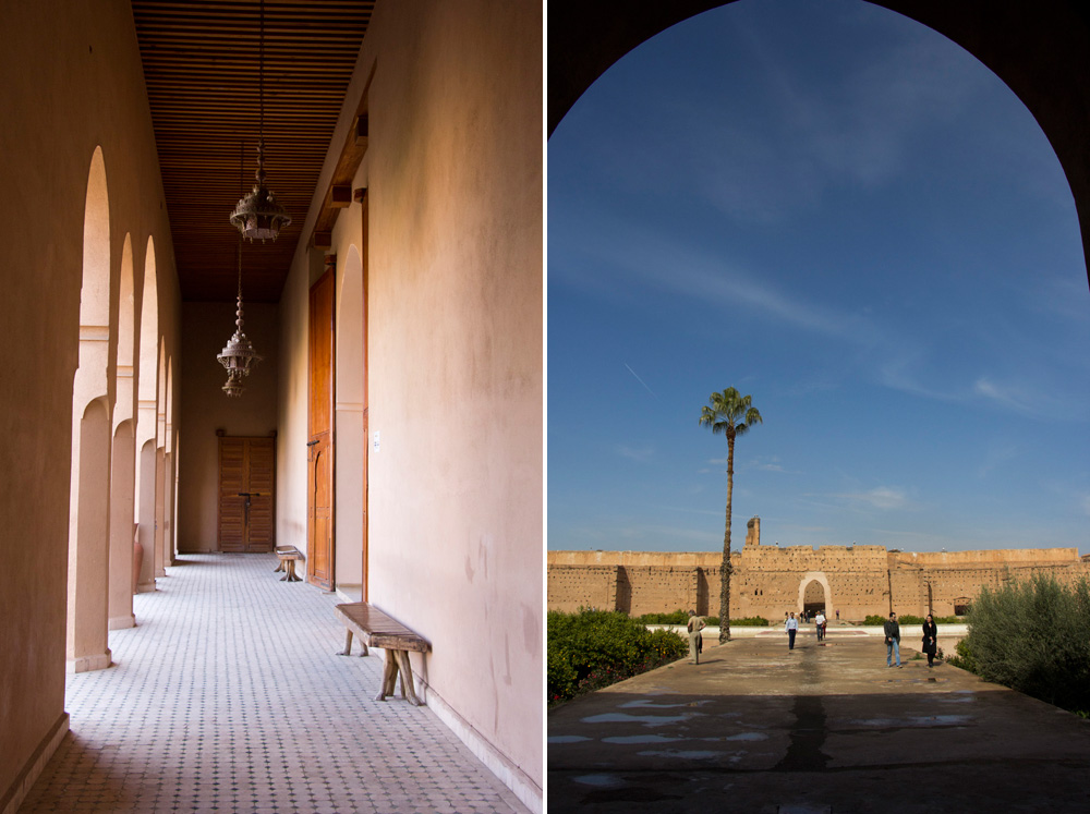 Hallway views in El Badi Palace | Marrakech, Morocco