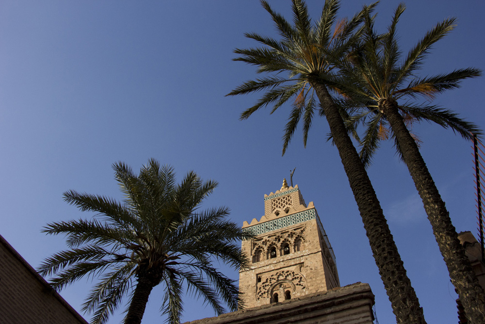 Looking up on the Koutoubia Mosque | Marrakech, Morocco