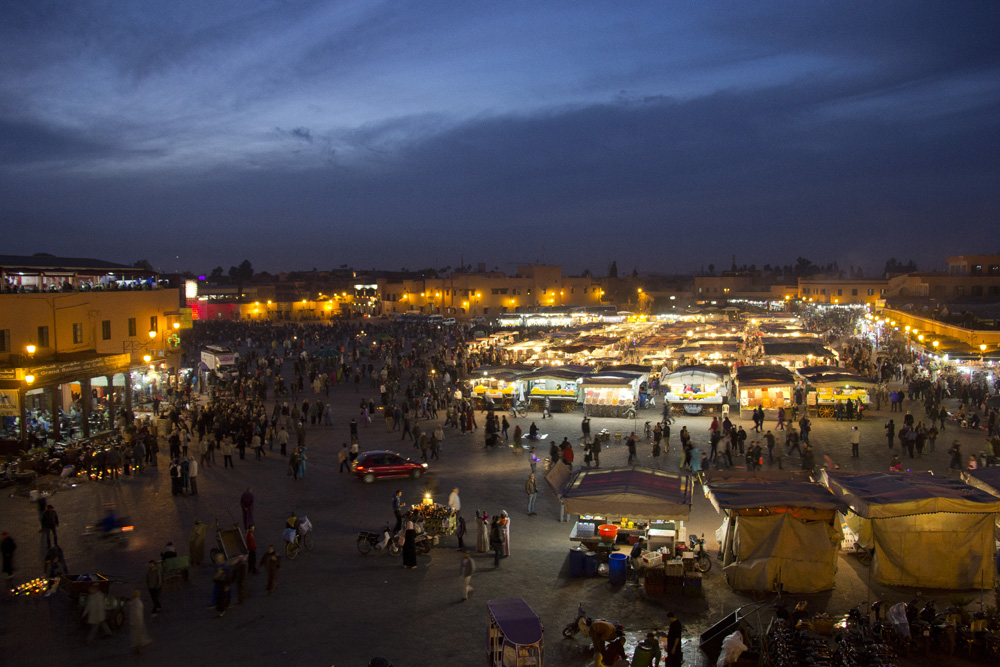 Overlooking Jemaa El Fna | Marrakech, Morocco