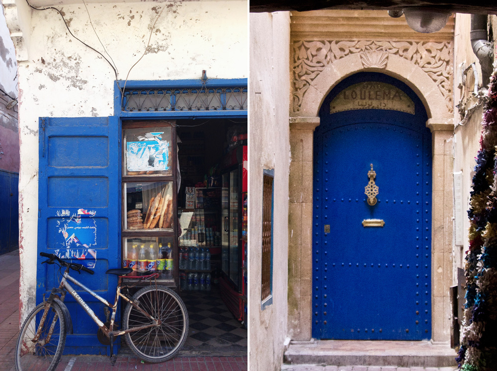 Blue doorways in the medina | Essaouira, Morocco