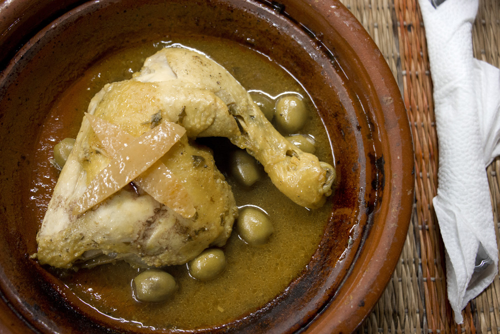 Chicken. preserved lemon, and olive tagine | Marrakech, Morocco