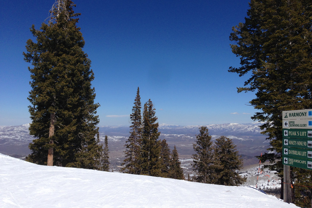 Valley view from Upper Crowning Glory | The Canyons, Utah