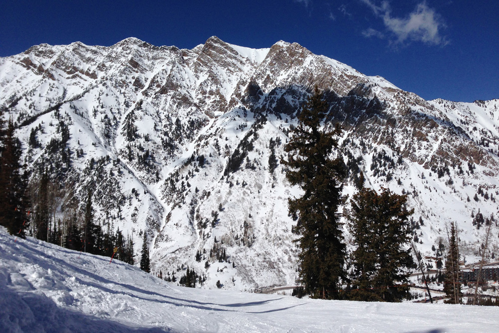 View across Snowbird of Little Cottonwood Canyon | Wasatch Mountains, Utah