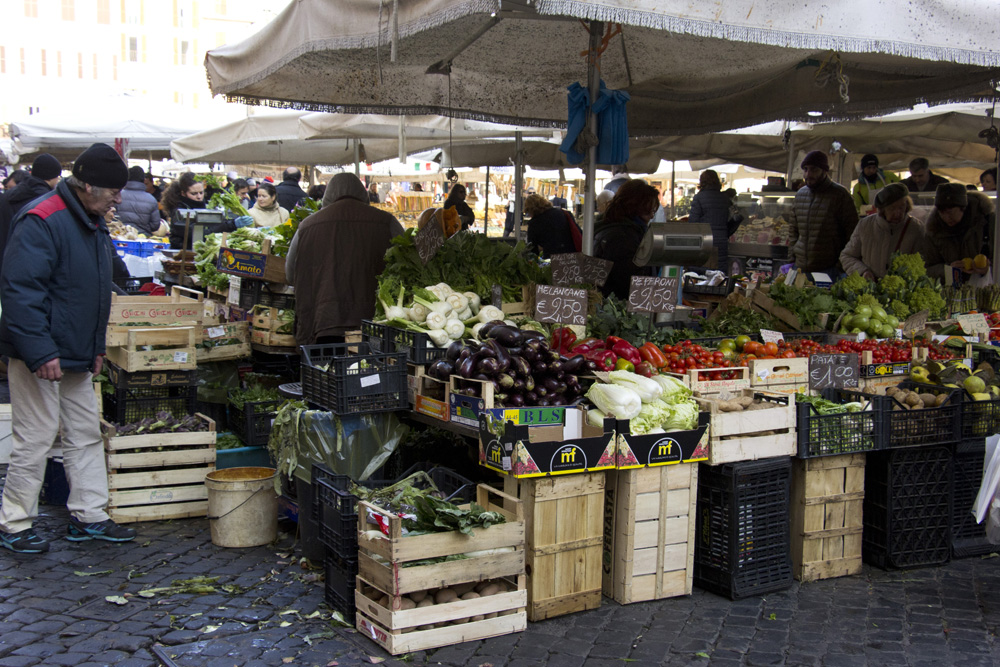 Chaos at Campo de Fiori | Rome, Italy