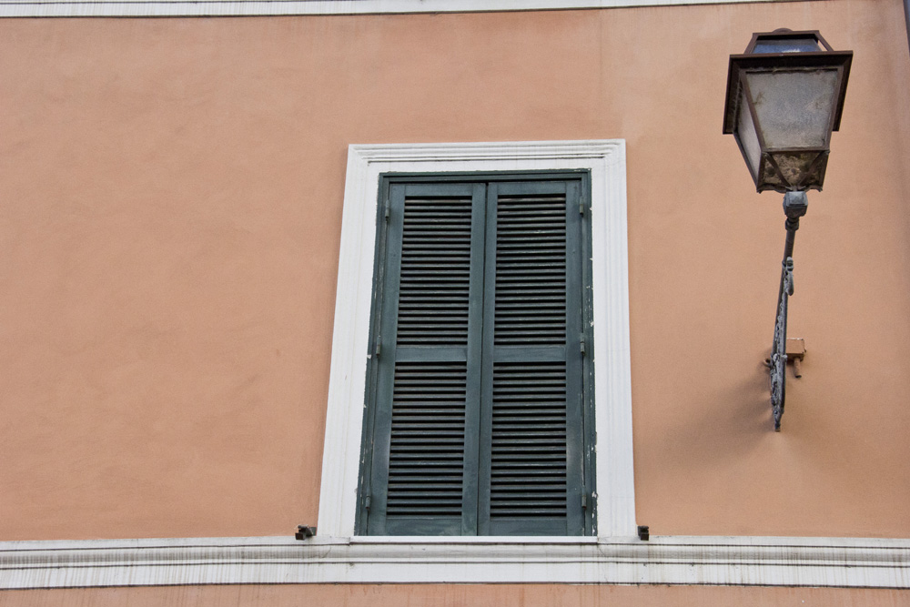 Green shutters in Trastevere | Rome, Italy