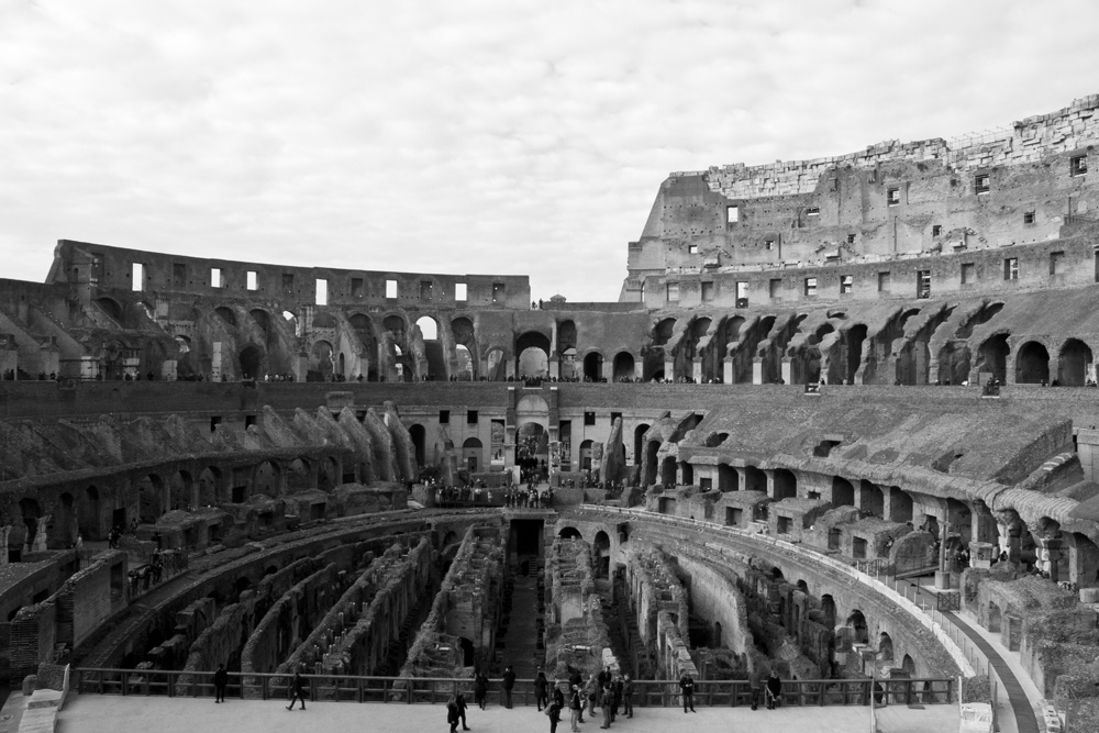 Ruins inside the Colosseum | Rome, Italy