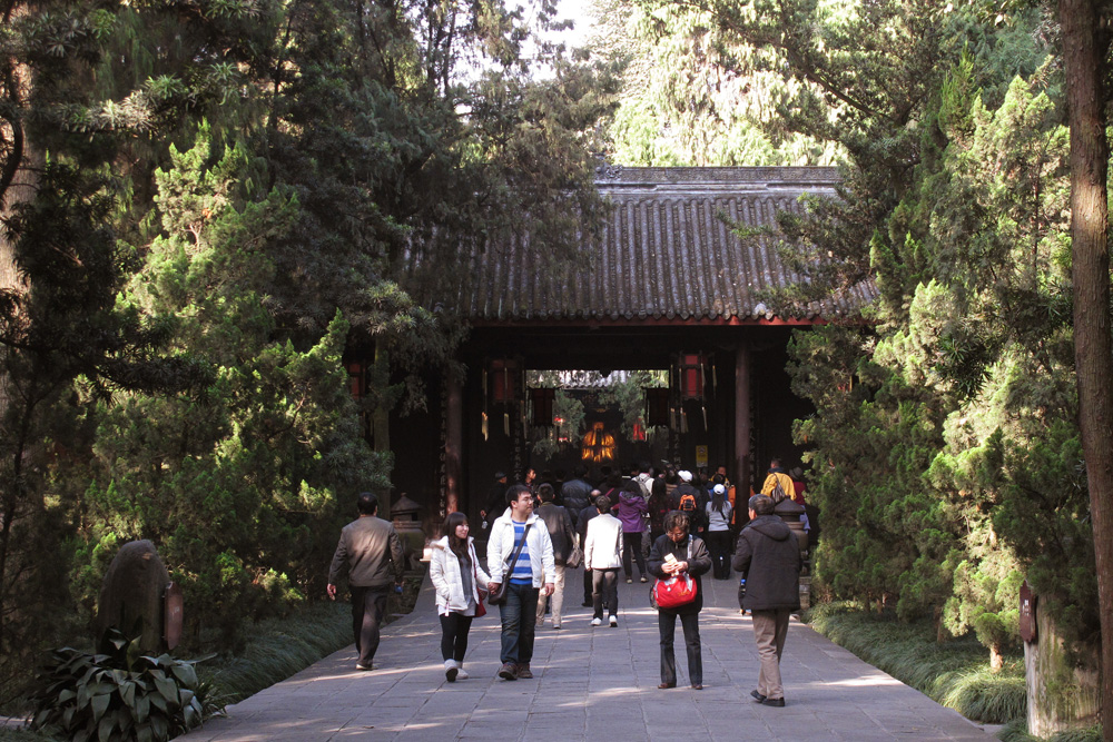 Temple through the trees at Wuhou Temple | Chengdu, China