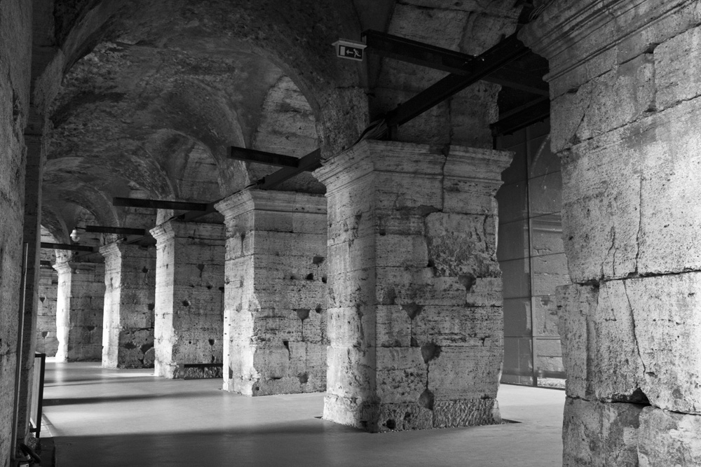 Upstairs hallway in the Colosseum | Rome, Italy