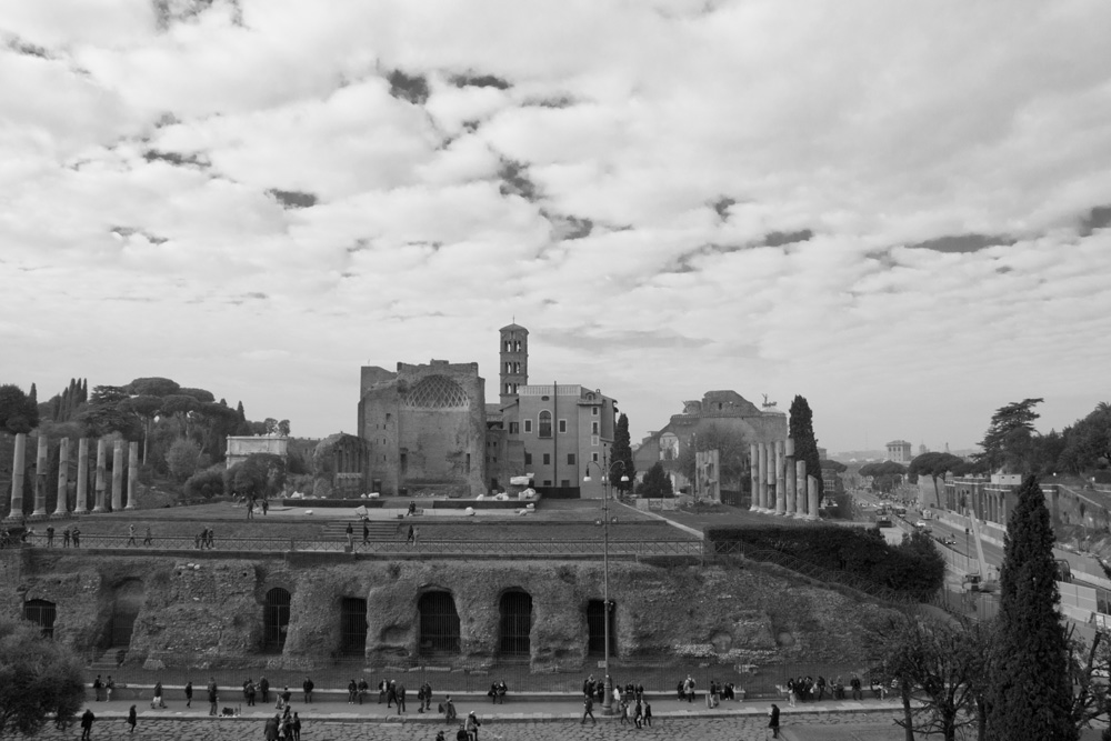 Vview from the Colosseum of the Temple of Venus | Rome, Italy