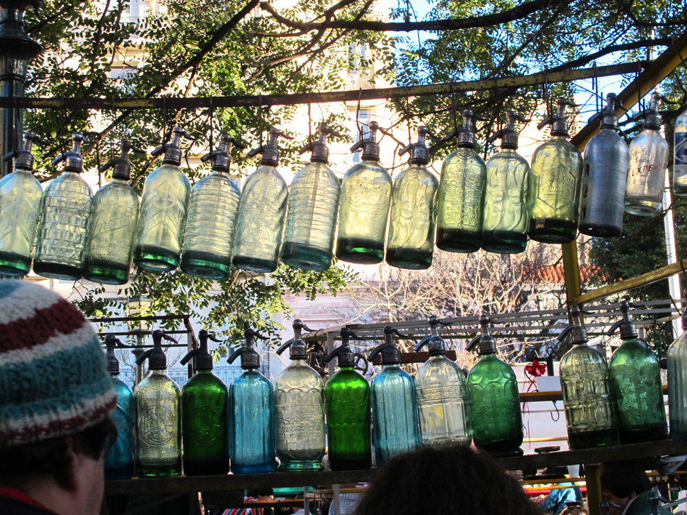 Seltzer bottles at the San Telmo market | Buenos Aires, Argentin