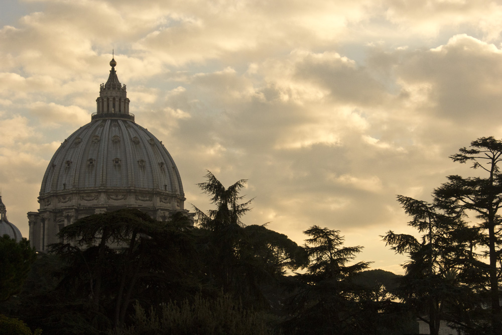 Sunset over the Vatican dome | Rome, Italy