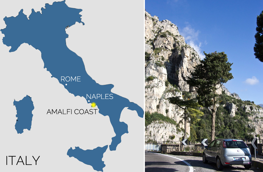 Where is the Amalfi Coast in Italy