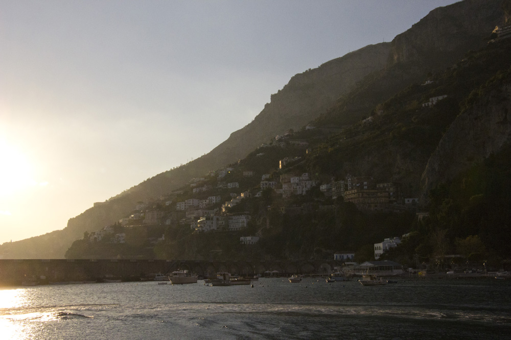 Golden wash on the cliffs | Amalfi, Italy