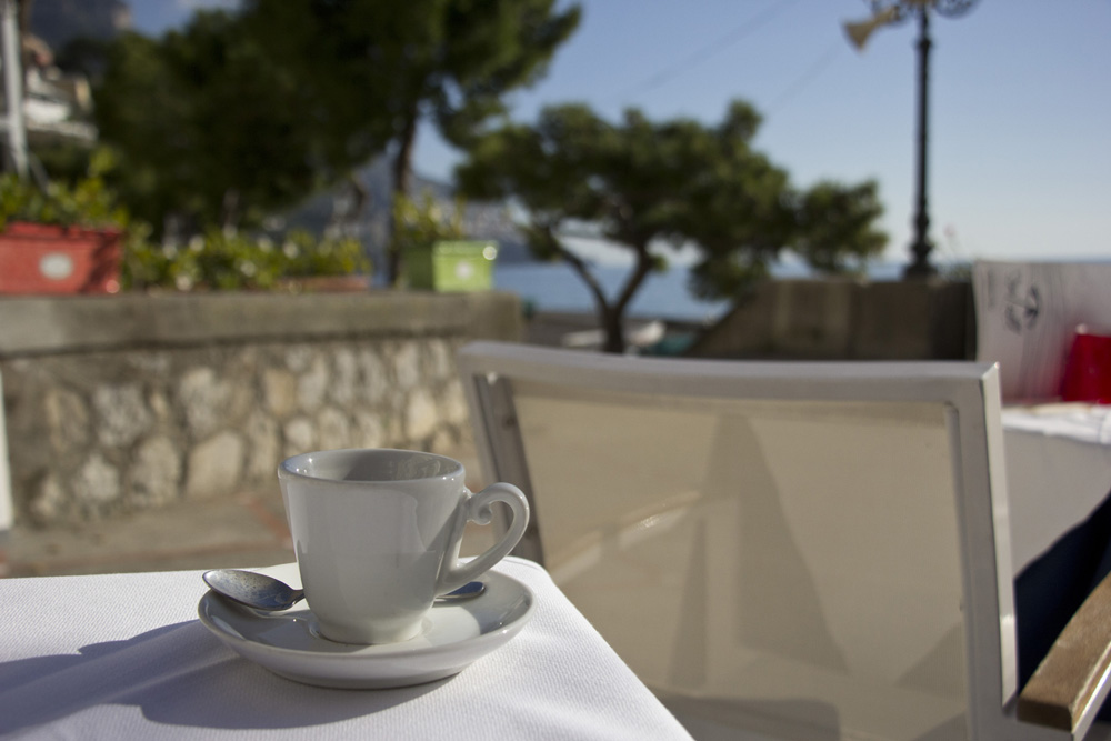 Seaside espresso | Positano, Italy