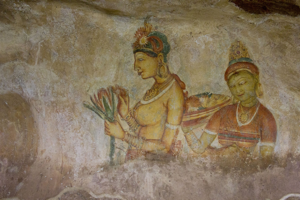 Cave paintings | Sigiriya, Sri Lanka