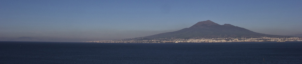 Mt Vesuvius from across the Bay of Naples | Italy