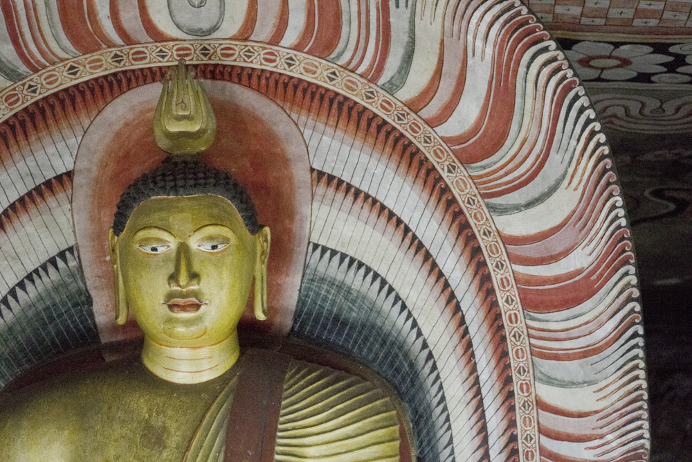 Buddha halo | Dambulla Cave Temples, Sri Lanka