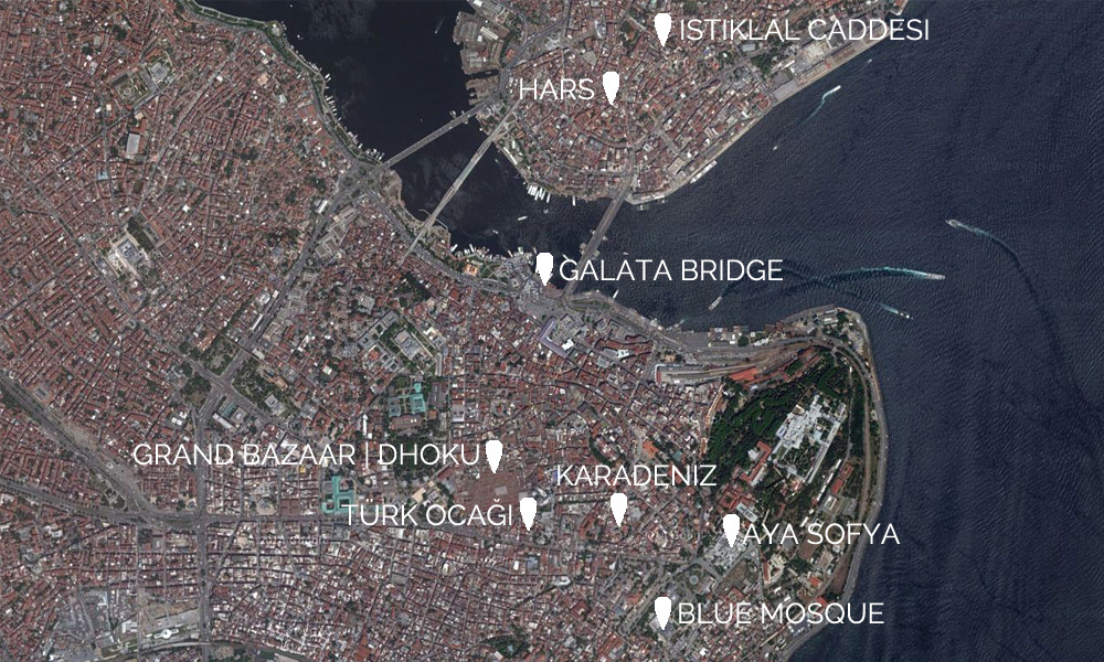 Map of my favorite places | Istanbul, Turkey