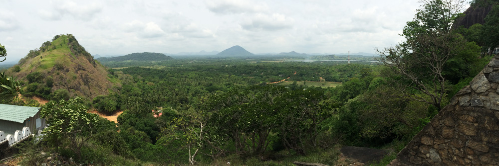 Panorama from the top of the Dambulla cave temples | Sri Lanka