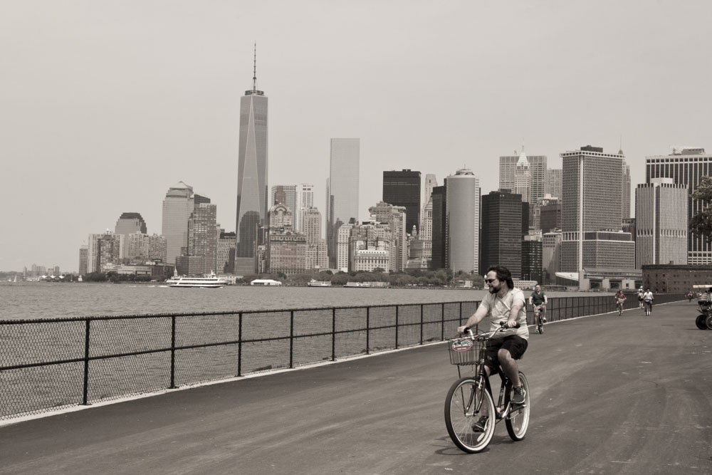 Biking with a Manhattan view | Governors Island, New York