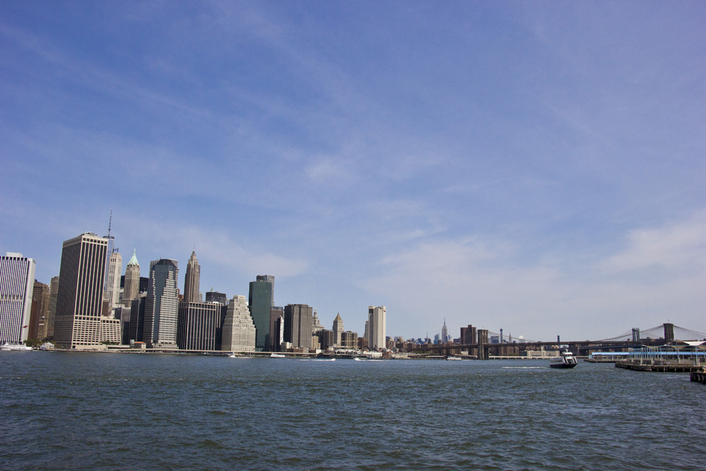 View of Manhattan from the East River ferry | Governors Island, New York
