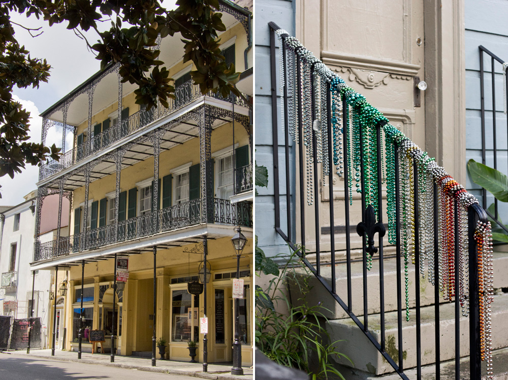 Beads and wrought iron | New Orleans, Louisiana