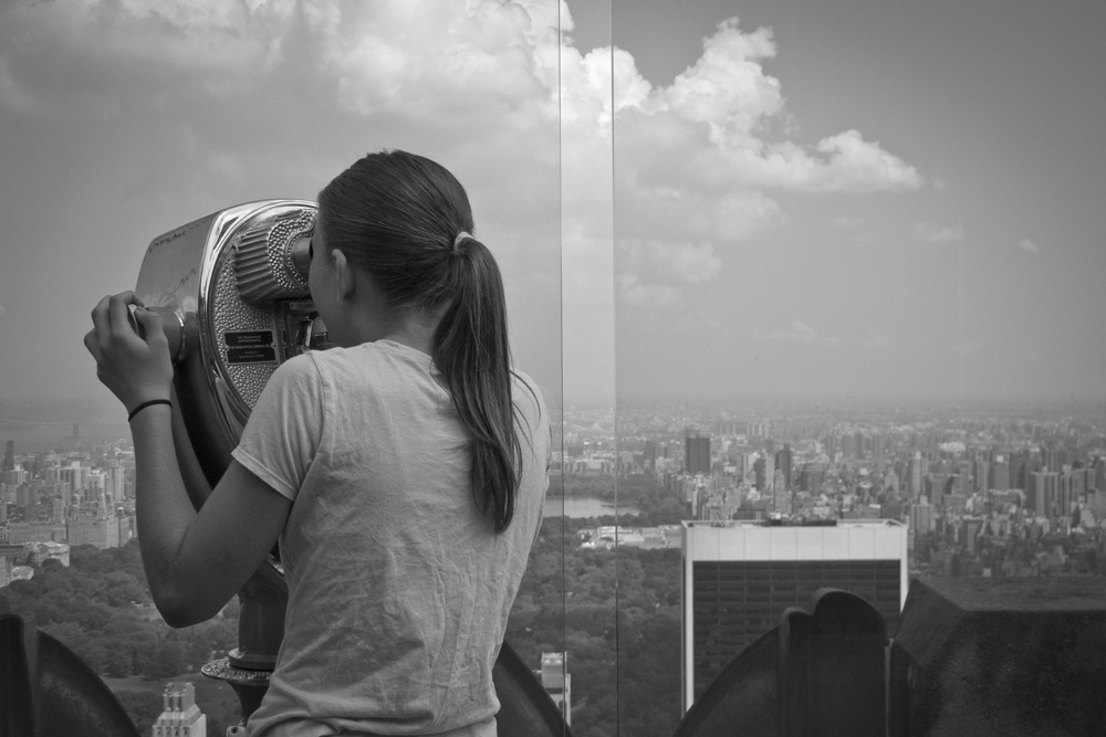 Looking through the viewfinder | Top of the Rock, New York City