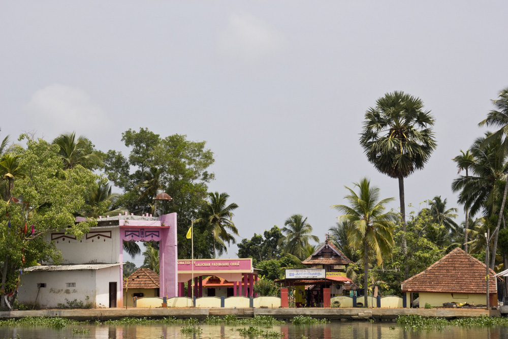 Colorful buildings | Kerala backwaters, India