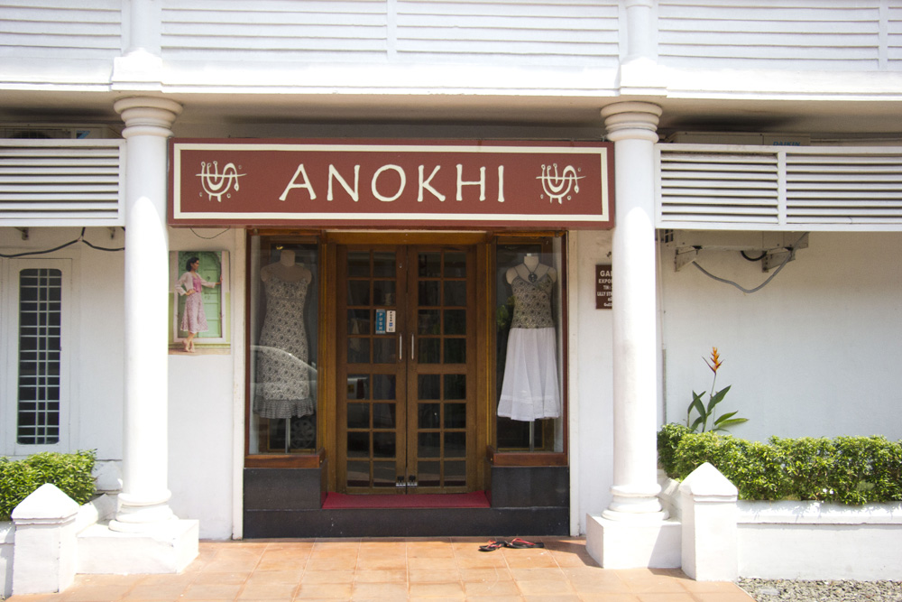 Storefront of Anokhi | Fort Cochin, India