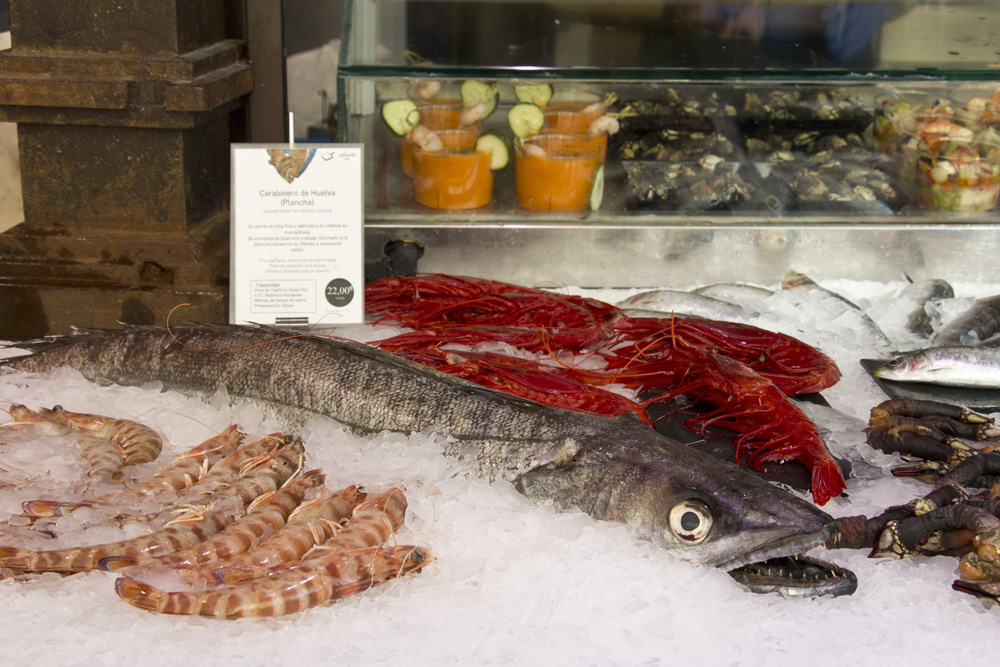 Fresh seafood | Mercado San Miguel, Madrid, Spain