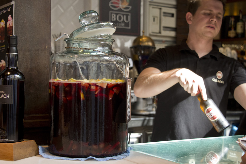 Sangria jug at Mercado San Miguel | Madrid, Spain