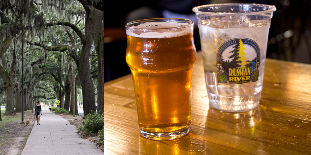 Savannah sidewalk and a Tiny Pliny