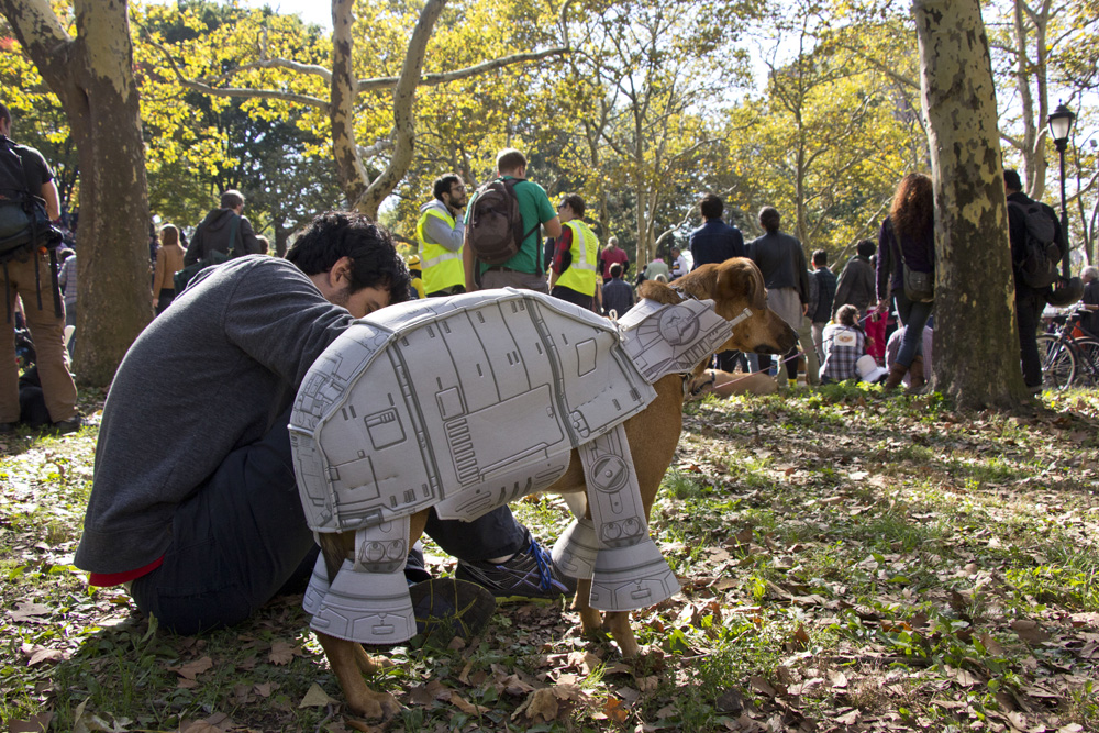 AT AT walker costume at the Great Pupkin 2014 | Fort Greene, Brooklyn