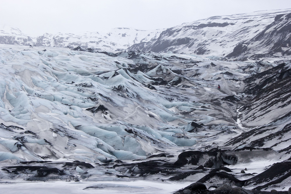 Layers of the Solheimajokull Glacier | Iceland