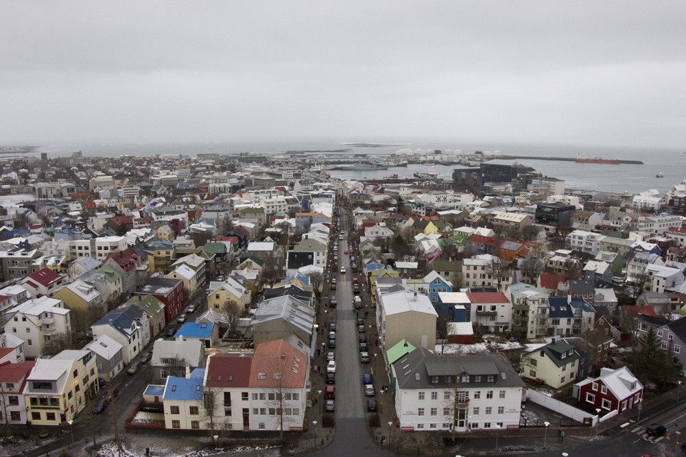 Hallgrímskirkja view from the top |Reykjavik, Iceland