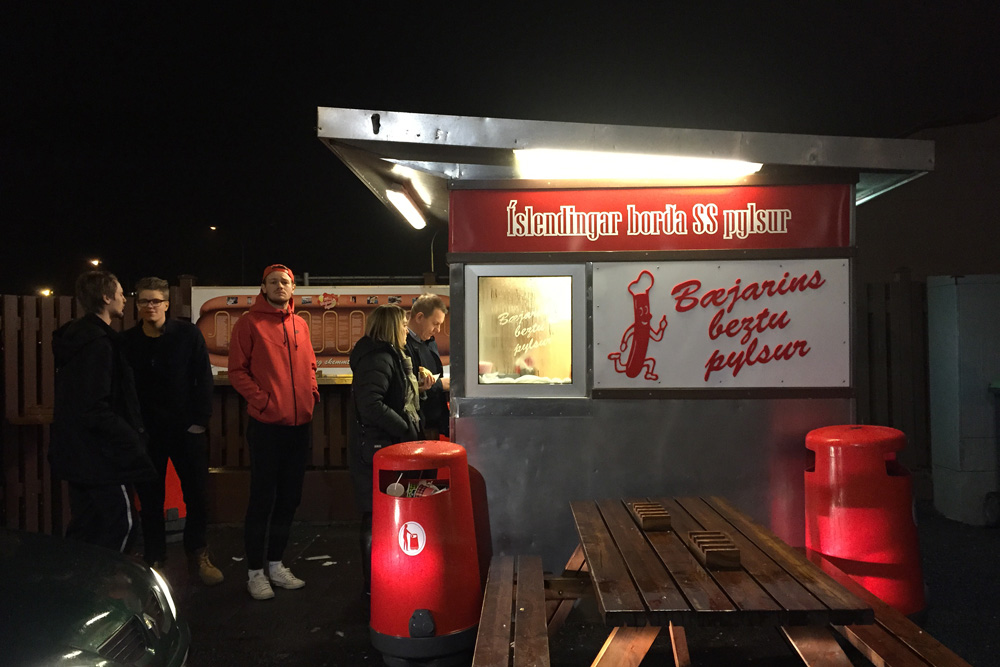 Icelandic hot dogs | Reykjavik, Iceland