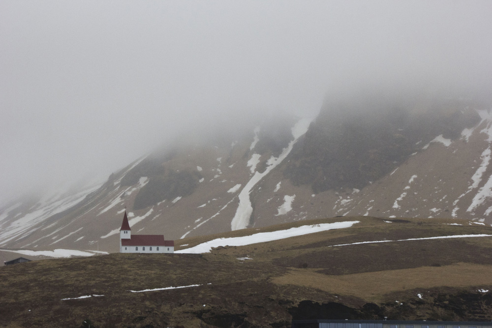 Church in the mist | Vik, Iceland