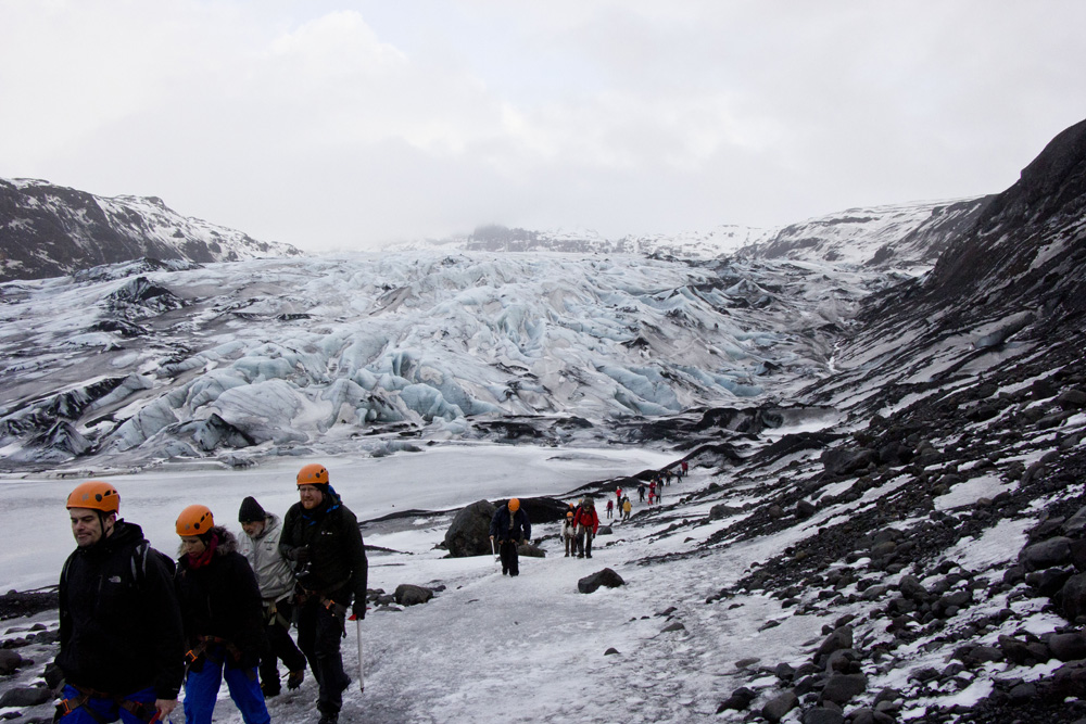 Climbers | Solheimajokull glacier, Iceland