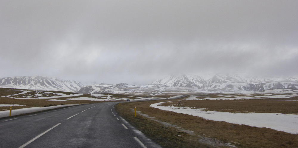 Foggy snowy | Southern Iceland