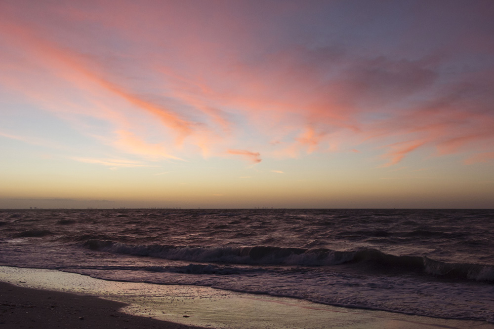 Neon pink sunrise | Sanibel Island, Florida