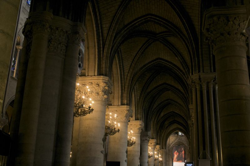 Hallway candelabra at Notre Dame | Paris, France