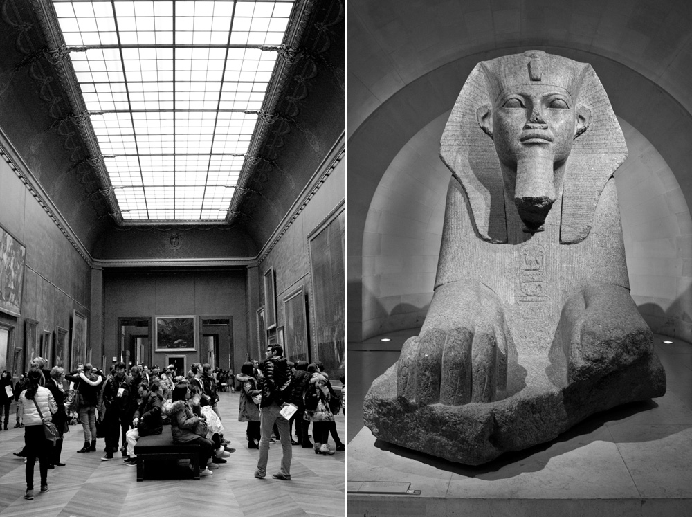 Hallways and a Sphinx | Louvre, Paris, France
