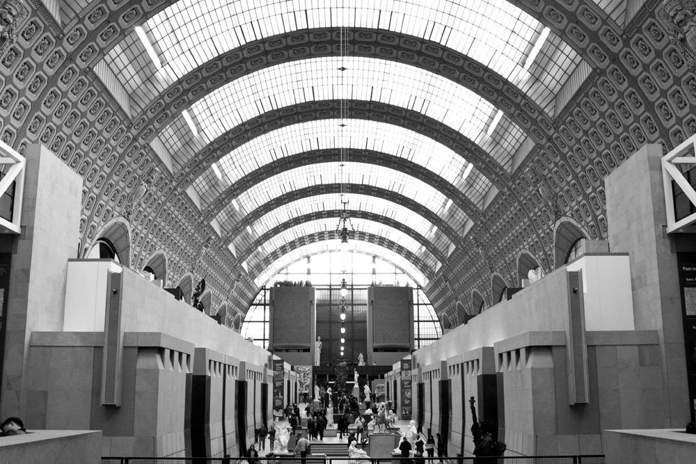 Llooking up at the Musee Dorsay | Paris, France