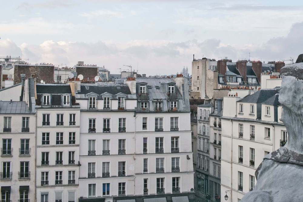 Sacre Coeur and rooftops from the Picasso Museum | Marais, Paris, France